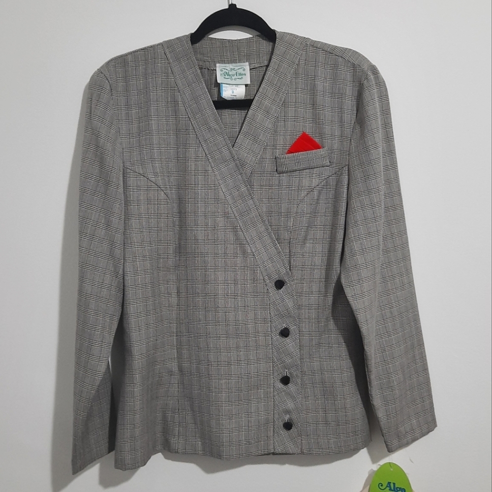 Vintage gray Algo-Ettes blazer size 9